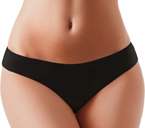 BUBBLELIME XS-XXL Sport Thong Panties Women Low Rise Sexy G-String No Show Bonded Breathable Underwear (6 Pack&3 Pack&1 Pack) in Kuwait