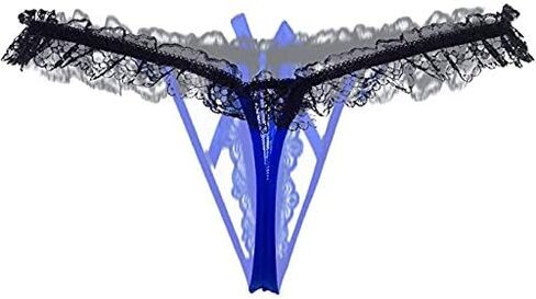 Lyeacs Women’s Sexy Panties,Lace Thongs G-String with Pearls Ball in Kuwait