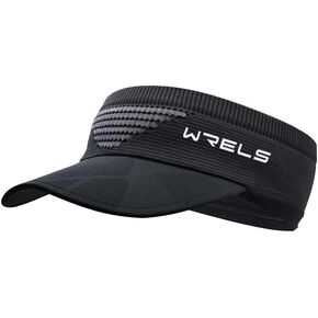 قبعة WRELS Visor Sun للأطفال والنساء والرجال، قبعة رياضية قابلة للتعديل مع عصابة رأس (46-60 سم) in Kuwait
