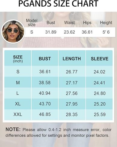 PGANDS Women's Tunic Sweaters for Women Crew Neck Long Sleeve Fall Tops Lightweight Comfy Shirts in Saudi Arabia