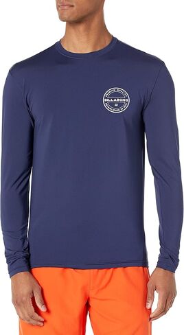 قميص Billabong الرجالي الكلاسيكي ذو الأكمام الطويلة الفضفاضة من Rashguard in Kuwait