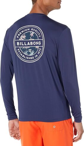 قميص Billabong الرجالي الكلاسيكي ذو الأكمام الطويلة الفضفاضة من Rashguard in Kuwait