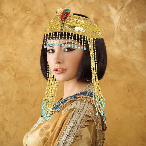 ويلبوند غطاء رأس مصري للسيدات تاج ثعبان مطرز عصابة رأس نسائية مصرية إكسسوار غطاء رأس مطرز in Kuwait