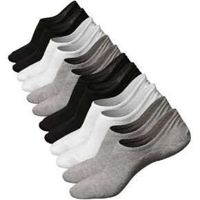 No Show Socks Womens Low Ankle Socks for Sneakers Footies Athletic Anti-slip Invisible Liner Socks 6/8 Pairs