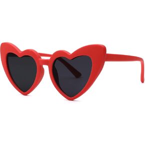 Pro Acme Heart Sunglasses for Kids Toddler Girls Polarized Cute Shaped Lovely Style with UV400 Sunnies Age 3-12