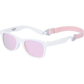 COCOSAND Kids Sunglasses with Strap Polarized Flexible Frame Soft Silicone Nose Pads for Toddler Boys Girls Ages 2-6 in Saudi Arabia