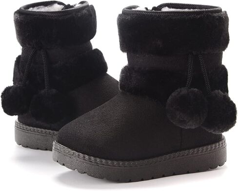 KDHAO Girls Boys Warm Winter Boots Kids Outdoor Snow Boots(Toddler/Little Kid) in Kuwait