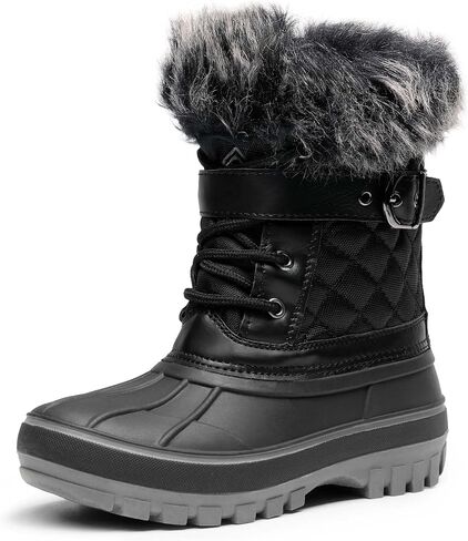DREAM PAIRS Boys Girls Mid Calf Winter Snow Boots Toddler/Little Kid/Big Kid in Kuwait