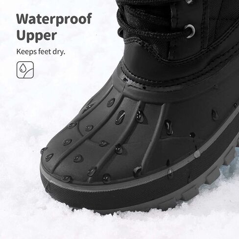 DREAM PAIRS Boys Girls Mid Calf Winter Snow Boots Toddler/Little Kid/Big Kid in Kuwait