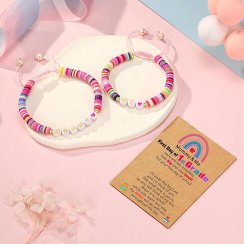 UNGENT THEM First Day of School Gift Mommy and Me Back to School Bracelets in Kuwait