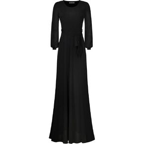 فستان Bon Rosy النسائي #MadeInUSA بأكمام 3/4 ورقبة على شكل حرف V طويل وملتف بالإضافة إلى ذلك in Kuwait