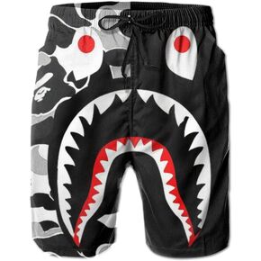 Viouos Beach Shorts Trunks سروال سريع الجفاف ملابس سباحة مع جيوب للرجال in Saudi Arabia