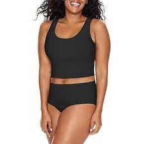 JUST MY SIZE Women's Brief Period Underwear, Light Leak Protection Panties, 3-Pack