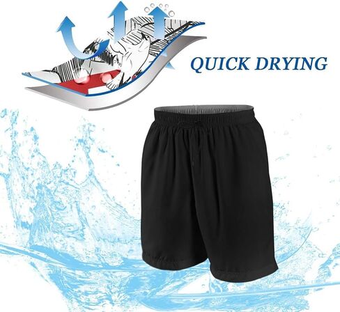 Viouos Beach Shorts Trunks Quick Dry Pants Swimwear Bathing Suits with Pockets for Men's in Saudi Arabia
