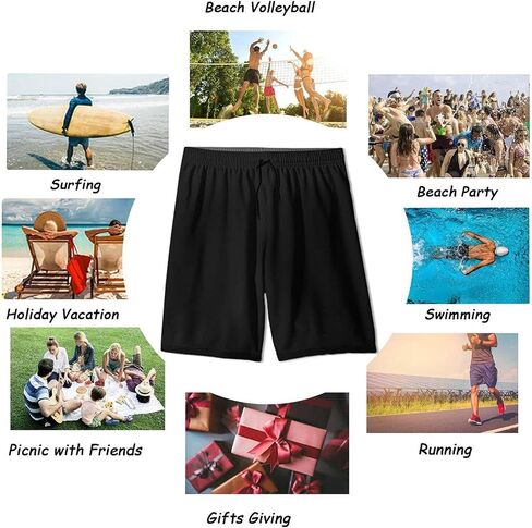 Viouos Beach Shorts Trunks Quick Dry Pants Swimwear Bathing Suits with Pockets for Men's in Saudi Arabia