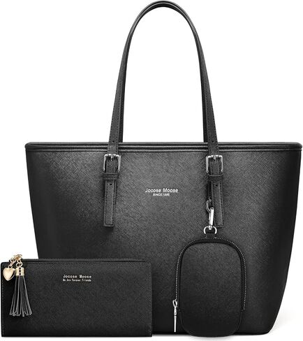 Jocose Moose Handbags for Women, Shoulder Bags for Ladies,Tote Bags Top Handle Satchel Purse Sets 3pcs in Saudi Arabia