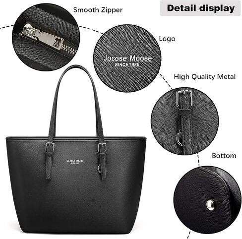 Jocose Moose Handbags for Women, Shoulder Bags for Ladies,Tote Bags Top Handle Satchel Purse Sets 3pcs in Saudi Arabia