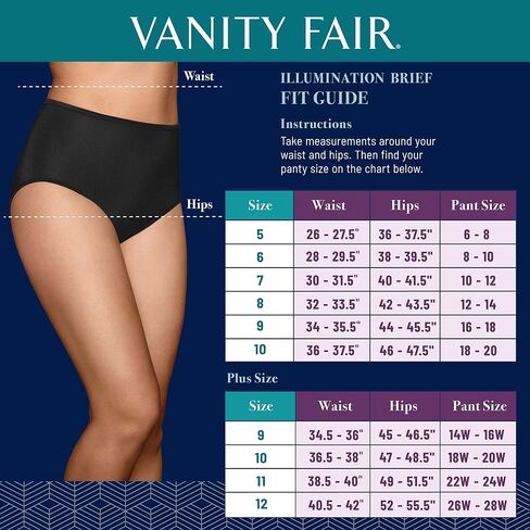 Vanity Fair Women's Illumination Brief Panties (Regular & Plus Size) in Saudi Arabia