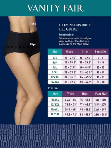Vanity Fair Women's Illumination Brief Panties (Regular & Plus Size) in Saudi Arabia