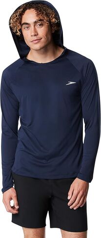 Speedo Men's Uv Swim Shirt Long Sleeve Fitness Rashguard in Kuwait