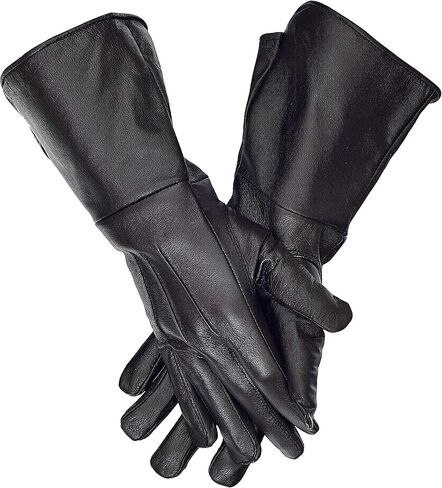 VISTOSO Gauntlets Medieval Long Cuff Leather Gloves in Saudi Arabia