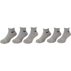 Nike Little Boy's 6-Pairs Young Athletes Grey Ankle Socks Sz: 5-7 Fits 10C-3Y in Saudi Arabia