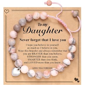 سوار UPROMI To My Daughter/Granddaughter/Niece، هدايا عيد الميلاد للعودة إلى المدرسة للفتيات