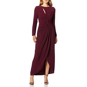 فستان فستان طويل طويل طويل من نسيج جيرسيه ناعم من Naomi بأكمام طويلة من متجر Dress the Peopulation in Saudi Arabia