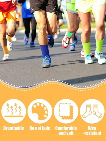 Yaomiao 20 Pairs Boys Solid Dress Socks Colorful Crew Socks Long Socks for Boy Casual Lightweight Cotton Athletic Socks Breathable Socks for Boys Girls in Saudi Arabia