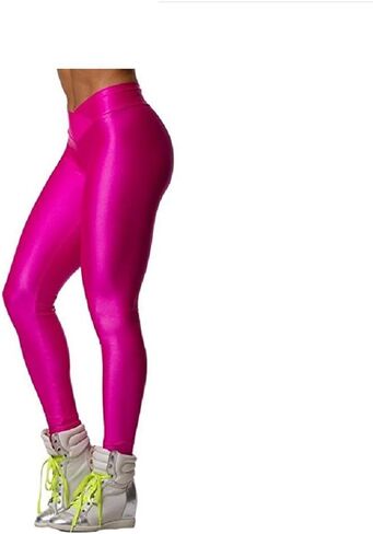 Hupplle Fashion نيون تمتد نحيل لامعة دنة طماق السراويل in Kuwait