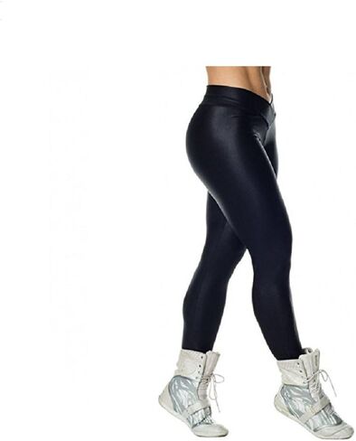 Hupplle Fashion Neon Stretch Skinny Shiny Spandex Leggings Pants in Kuwait