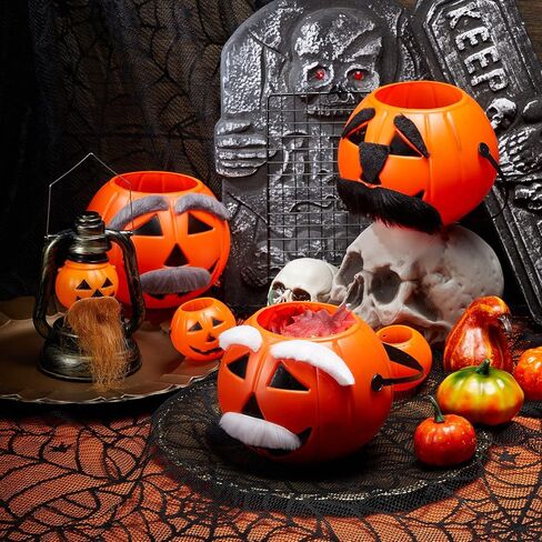 4 Sets Old Man Moustache and Eyebrows Kits, Moustache and Eyebrows Stick on Fake Eyebrows and Moustache Kit for Old Man Dress Up, Grandpa Costume Accessories (Black, Brown) in Kuwait