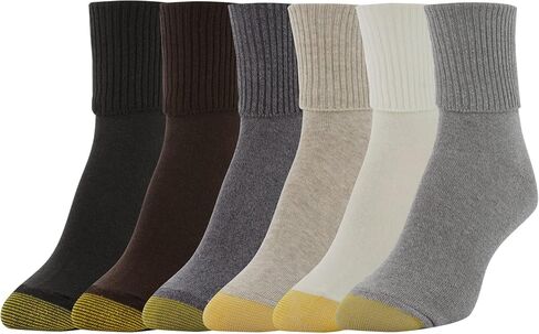 GOLDTOE Women's Classic Turn Cuff Socks, Multipairs in Saudi Arabia