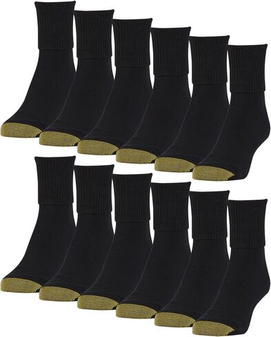 GOLDTOE Women's Classic Turn Cuff Socks, Multipairs in Kuwait