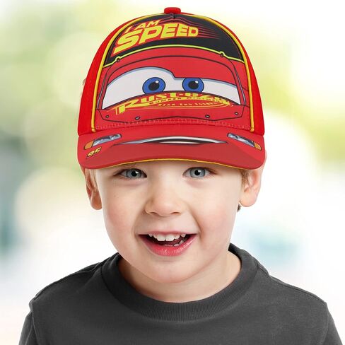Disney Boys Baseball Cap, Lightning McQueen Adjustable Toddler Hat, Ages 2-4 Or Boy Hats For Kids Ages 4-7 in Saudi Arabia