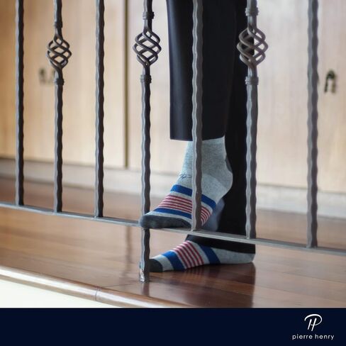 Pierre Henry Over the Calf Socks for Men (9 pairs) | Cotton Over the Calf Dress Socks | Long Socks Stays up in Saudi Arabia