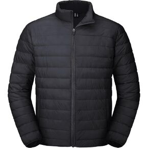 MAGCOMSEN Men's Puffer Jacket Lightweight Warm Winter Coats Water Repellent Windproof Insulated Jacket