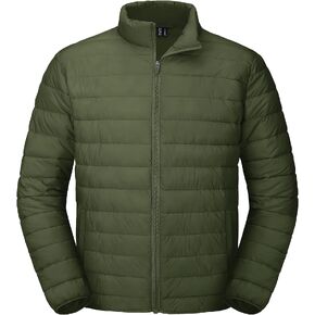 MAGCOMSEN Men's Puffer Jacket Lightweight Warm Winter Coats Water Repellent Windproof Insulated Jacket