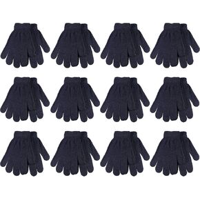 Gelante Adult Winter Knitted Magic Gloves Wholesale Lot 12 Pairs