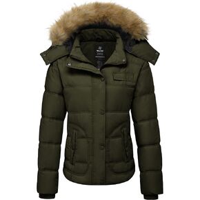 Wantdo Women's Hooded Winter Coat Thicken Quilted Puffer Jacket Warm Parka in Saudi Arabia