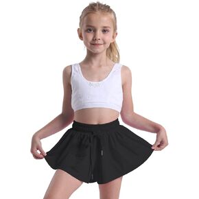 Flowy Shorts for Girls Athletic Running Biker Shorts Preppy Youth Butterfly Shorts in Saudi Arabia