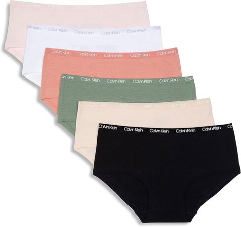 Calvin Klein Girls' Cotton Hipster Underwear Panties, 6-Pack in Saudi Arabia