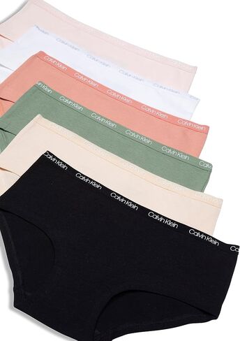 Calvin Klein Girls' Cotton Hipster Underwear Panties, 6-Pack in Saudi Arabia