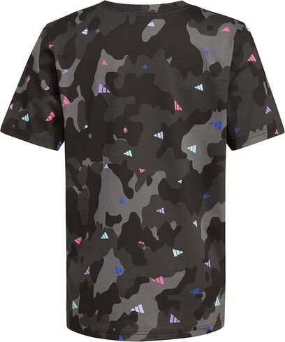 adidas Boys' Big Short Sleeve Cotton Allover Bos T-Shirt in Saudi Arabia