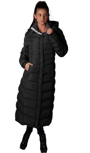 ELORA 47" Women's Winter Coat Heavyweight Full Length Fleece Lined Maxi Puffer Long Coat in Kuwait