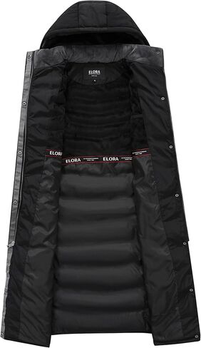 ELORA 47" Women's Winter Coat Heavyweight Full Length Fleece Lined Maxi Puffer Long Coat in Kuwait