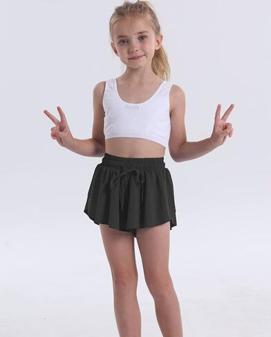 3 Pack Butterfly Flowy Shorts Skirts for Girls Tennis Cheer Stuff Athletic Preppy Running Sports Skirt for Teen Girls in Kuwait