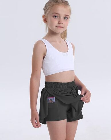 3 Pack Butterfly Flowy Shorts Skirts for Girls Tennis Cheer Stuff Athletic Preppy Running Sports Skirt for Teen Girls in Kuwait