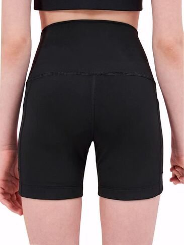 EXARUS Girls Volleyball Shorts Biker Compression Gymnastics Short with Pockets Youth Dance Yoga in Saudi Arabia