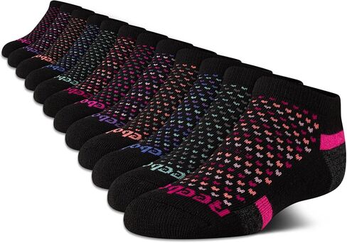Reebok Girl's Cushioned Comfort No-Show Ankle Low Cut Socks (12 Pack) in Kuwait